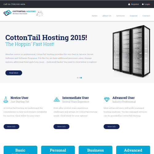 CottonTail Hosting Homepage